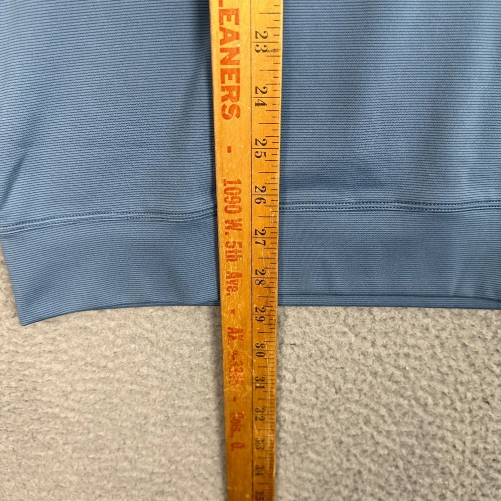 NEW Dunning Golf Vest Mens Large Blue Quarter Zip Pullover Performance Stretch